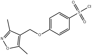 4-[(3,5-二甲基异噁唑-4-基)甲氧基]-苯磺酰氯 结构式