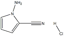 1-氨基-1H-吡咯-2-甲腈盐酸盐 结构式