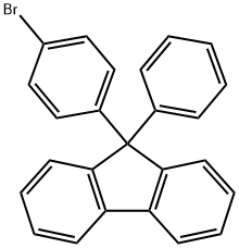 9-(4-溴苯基)-9-苯基芴 结构式