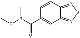 N-甲氧基-N-甲基-2,1,3-苯并噻二唑-5-酰胺 结构式