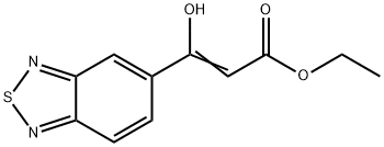 3-(2,1,3-苯并噻二唑-5-基)-3-羟基-2-丙烯酸乙酯 结构式