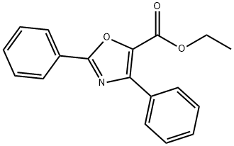 2,4-二苯恶唑-5-甲酸乙酯 结构式