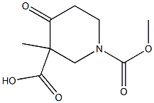 4-氧代-1,3-哌啶二羧酸二甲酯 结构式