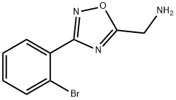 (3-(2-broMophenyl)-1,2,4-oxadiazol-5-yl)MethanaMine 结构式