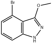 4 - 溴-3 - 甲氧基-1H-吲唑 结构式