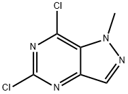 5,7-二氯-1-甲基-吡唑并[4,3-D]嘧啶 结构式