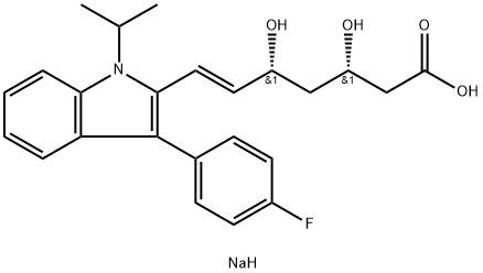 (3S,5R)氟伐他汀钠盐 结构式