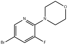 4-(5-溴-3-氟吡啶-2-基)吗啉 结构式