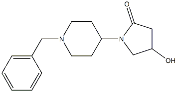 1-(1-benzylpiperidin-4-yl)-4-hydroxypyrrolidin-2-one 结构式