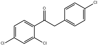 2-(4-氯苯基)-1-(2,4-二氯苯基)乙酮 结构式