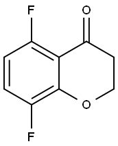 5,8-二氟苯并二氢吡喃-4-酮 结构式