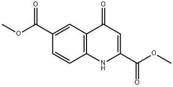 4-Oxo-1,4-dihydro-quinoline-2,6-dicarboxylic acid diMethyl ester 结构式