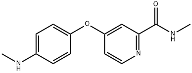 4-(4-N-甲基-苯氧基)吡啶-2-甲酰胺 结构式