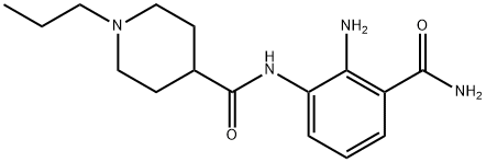 N-[2-AMino-3-(aMinocarbonyl)phenyl]-1-propyl-4-piperidinecarboxaMide 结构式