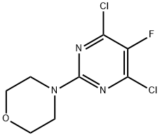 4-(4,6-DICHLORO-5-FLUOROPYRIMIDIN-2-YL)MORPHOLINE 结构式