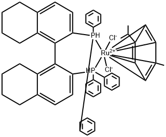 (R)-RUCL[P-CYMENE)(H8-BINAP)]CL 结构式