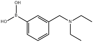 3-[(二乙氨基)甲基]苯硼酸 结构式