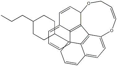 (13BR)-5,6-二氢-5-(反式-4-丙基环己基)-4H-二萘并[2,1-F:1',2'-H][1,5]二氧杂环壬四烯 结构式