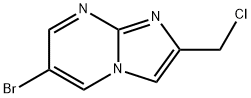 6-溴-2-(氯甲基)咪唑并[1,2-A]嘧啶 结构式