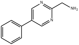 (5-苯基嘧啶-2-基)甲胺 结构式