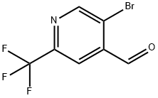 5-溴-2-(三氟甲基)-4-吡啶甲醛 结构式