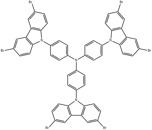六溴-TCTA 结构式