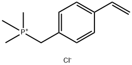氯化三甲基-(4-乙烯基苄基)鏻盐 结构式