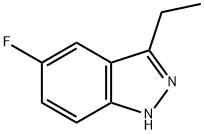 3-乙基-5-氟-2H-吲唑 结构式
