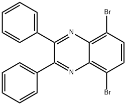 5,8-二溴-2,3-二苯基喹喔啉 结构式