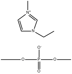 1-乙基-3-甲基咪唑磷酸二甲酯盐 结构式