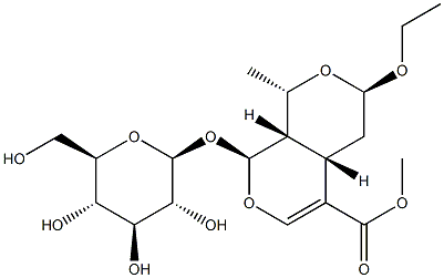 7-乙氧基莫诺苷 结构式