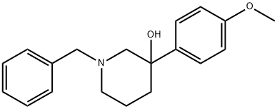 1-BENZYL-3-(4-METHOXYPHENYL)PIPERIDIN-3-OL 结构式
