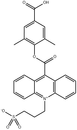 9-[(4-Carboxy-2,6-diMethylphenoxy)carbonyl]-10-(3-sulfopropyl)acridiniuM Inner Salt 结构式