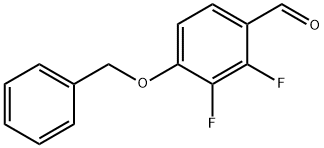 2,3-二氟-4-甲酰基-苄氧基苯 结构式
