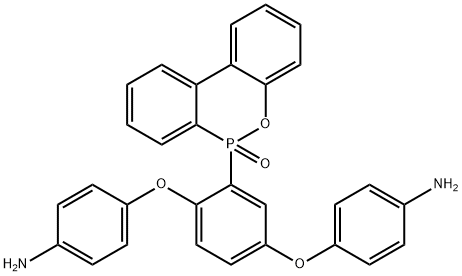 4,4'-[[2-(6-氧代-6H-二苯并[C,E][1,2]氧磷杂己环-6-基)-1,4-亚苯]双(氧基)]双苯胺 结构式