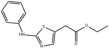 2-(2-(苯基氨基)噻唑-5-基)乙酸乙酯 结构式