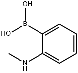 2-(甲基氨基)苯基硼酸 结构式