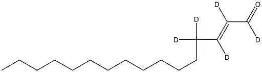 (2E)-HEXADECENAL(D5);16:1 ALDEHYDE (D5) 结构式