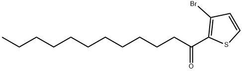 1-(3-溴噻吩-2-基)十二烷基-1-酮 结构式