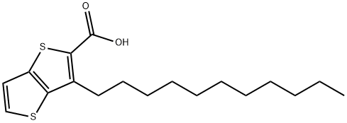 3-十一烷基噻吩并[3,2-B]噻吩-2-甲酸 结构式