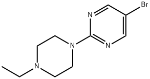 5-溴-2-(4-乙基哌嗪-1-基)嘧啶 结构式