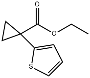 1-(噻吩-2-基)环丙烷-1-甲酸乙酯 结构式