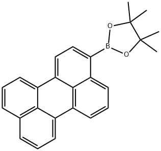 4,4,5,5-四甲基-2-(苝-3-基)-1,3,2-二氧杂环戊硼烷 结构式