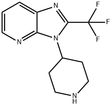 3-哌啶-4-基-2-三氟甲基-3H-咪唑并[4,5-B]吡啶 结构式