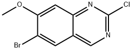 2-氯-6-溴-7-甲氧基喹唑啉 结构式
