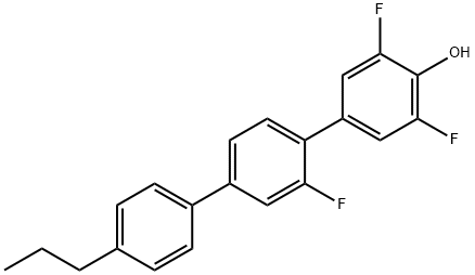 [1,1':4',1''-三联苯基]-4-羟基, 2',3,5-三氟-4''-丙基 结构式