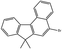 5-溴-7,7-二甲基苯[C]并芴 结构式