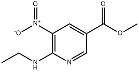 Methyl 6-(ethylaMino)-5-nitronicotinate 结构式