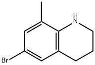 6-溴-8-甲基-1,2,3,4-四氢喹啉 结构式