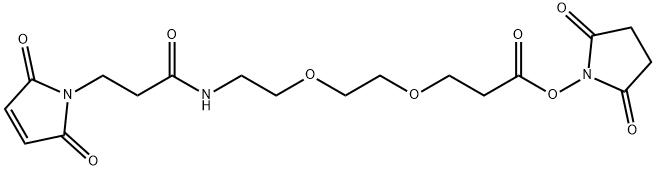 马来酰亚胺-PEG2-NHS酯 结构式